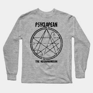 Psyclopean - The Necronomicon vintage sigil Long Sleeve T-Shirt